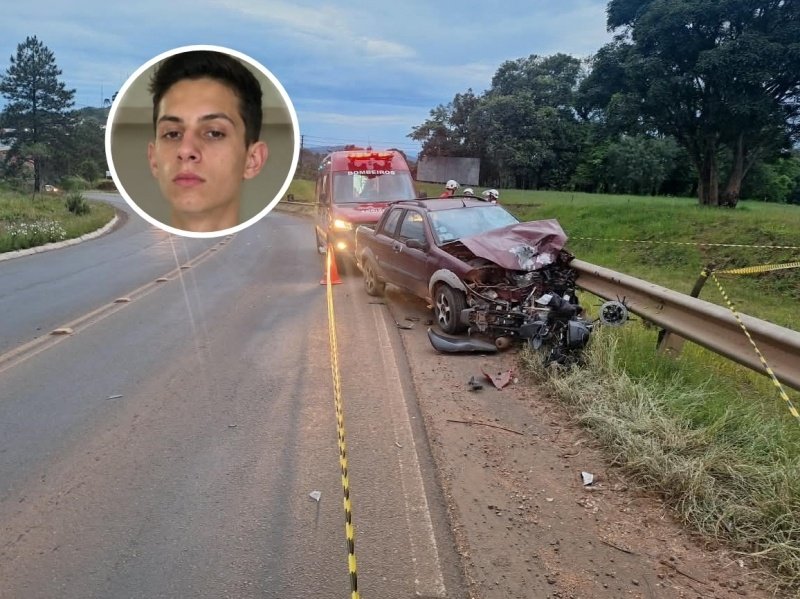 Jovem de 25 anos morre após motocicleta ser atingida por picape na SC-283 