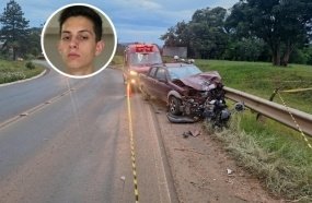 Jovem de 25 anos morre após motocicleta ser atingida por picape na SC-283 