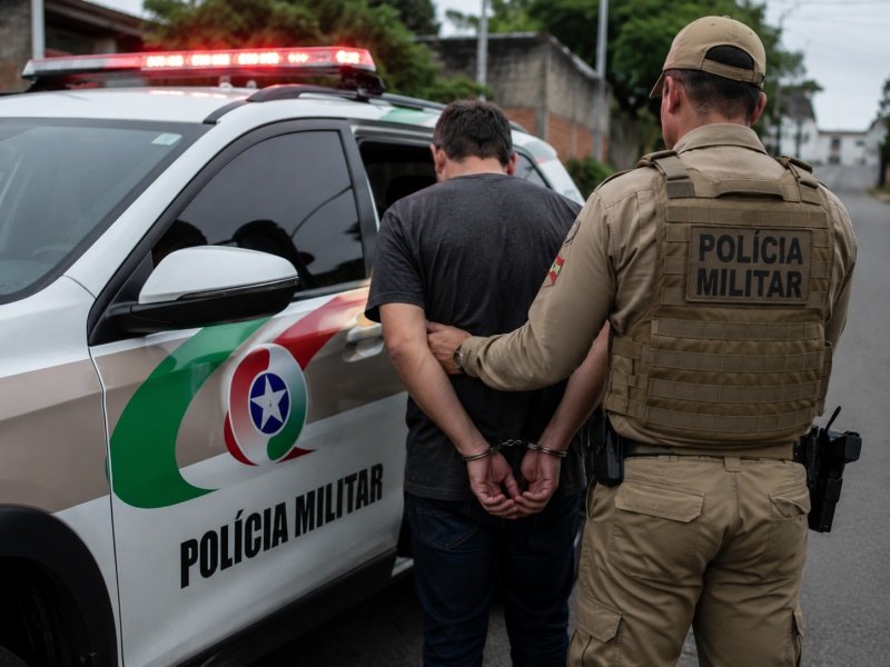 Dois homens são presos após agredirem companheiras grávidas em Herval d’Oeste