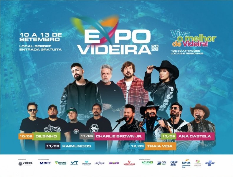Expo Videira lança programação completa com novidades e entrada gratuita