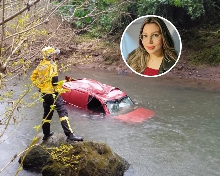 Mulher encontrada morta após veículo cair de ponte foi vítima de feminicídio