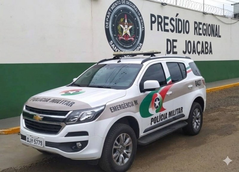 Foragido é recapturado após se jogar no rio para tentar fugir da PM em Joaçaba
