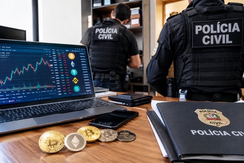 Operação investiga esquema de fraude com criptomoedas em Joaçaba e Concórdia