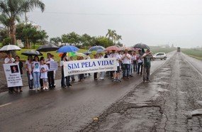 Protesto cobra agilidade na revitalização da BR-470