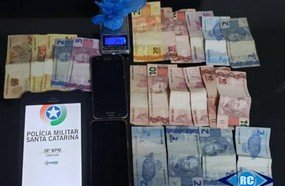 Dupla é presa após buscar cocaína em Concórdia