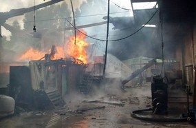 Incêndio de grandes proporções em empresa de Vargeão