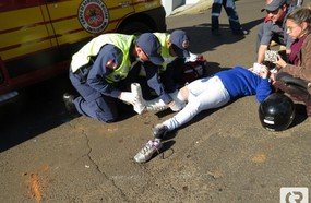 Dois acidentes com motocicletas em Herval d´Oeste