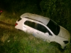Veículo de Joaçaba é abandonado após capotar em Concórdia