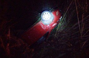 Capotamento deixa quatro feridos entre Monte Carlo e Fraiburgo
