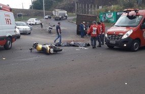 Colisão mata condutora de moto em Concórdia