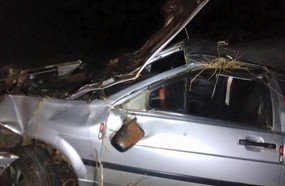Motorista embriagado capota veículo e mata idoso em Capinzal