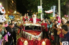 Papai Noel chega ao Natal Encantado de Joaçaba nesta sexta-feira