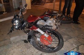 Casal fica ferido após colisão entre moto e carro em Capinzal