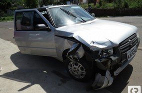 Acidente deixa motociclista ferido na Avenida Santa Terezinha