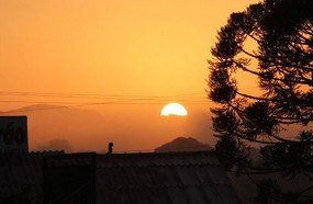Massa de ar frio derruba a temperatura em Santa Catarina