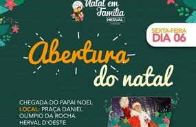 Abertura do Natal em Família Herval acontece na sexta-feira