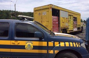 PRF apreende carga de bebidas sem nota fiscal