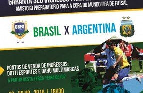 Ingressos para o amistoso da seleção começam a ser vendidos nesta terça