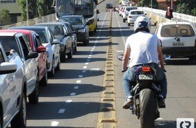 Vereador quer que corredor para motos seja permanente