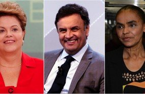 Pesquisas apontam Aécio na frente de Marina