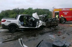 Morre menina de 2 anos, quarta vitima da colisão na BR-282