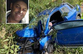 Morre condutor da Saveiro que colidiu em árvore na BR-282