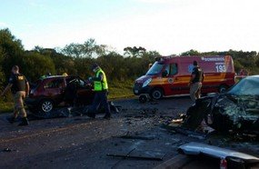Colisão na BR-282 deixa cinco mortos em Campos Novos