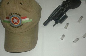 Polícia Militar flagra homem com arma na festa de Vargem Bonita