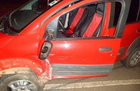 Motorista com veículo de Videira foge depois de se envolver em acidente