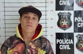 Elemento foge algemado da delegacia de Campos Novos