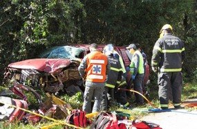 Advogado de Joaçaba fica gravemente ferido em colisão na BR-282