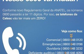 Central de teleatendimento da Celesc passa a ter mais um ZERO