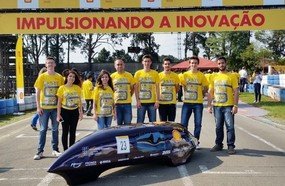 Carro desenvolvido no IFC participa de competição de eficiência energética