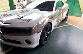 Camaro apreendido vira viatura da PM em Santa Catarina
