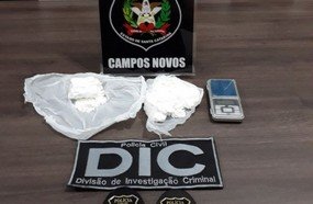 Polícia retira mais um traficante das ruas de Campos Novos