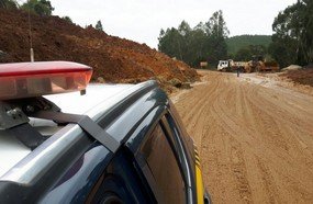 BR-282, em São José do Cerrito, continua interditada