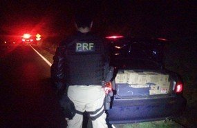 PRF apreende veículo com desodorantes na BR-153