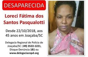 Mulher de Joaçaba está desaparecida desde o dia 22