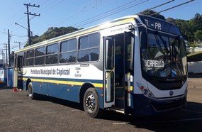 Capinzal adquire novo ônibus para o transporte coletivo urbano