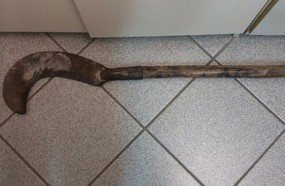 Tentativa de homicídio: menor atinge homem com foice em Herval