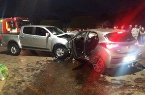 Cinco pessoas feridas em colisão no centro de Erval Velho