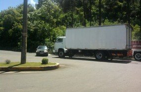 Acidente no trevo da SC-303