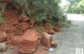 Rua parcialmente interditada em Herval d´Oeste