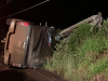 Motorista morre após colidir caminhonete em poste na SC-284