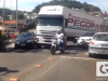 Acidente na ponte prejudica trânsito no horário de pico