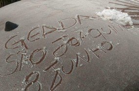 Temperaturas baixas com formação de geada em Santa Catarina