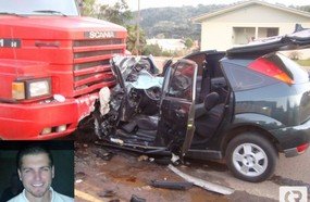 Jovem de Videira perde a vida ao colidir contra carreta estacionada