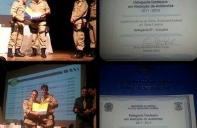 PRF de Joaçaba é premiada pela redução de acidentes