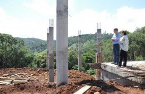 Vice-prefeito visita às obras do Centro de Inovação Tecnológica