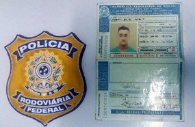 PRF flagra motociclista com habilitação falsa na BR-282